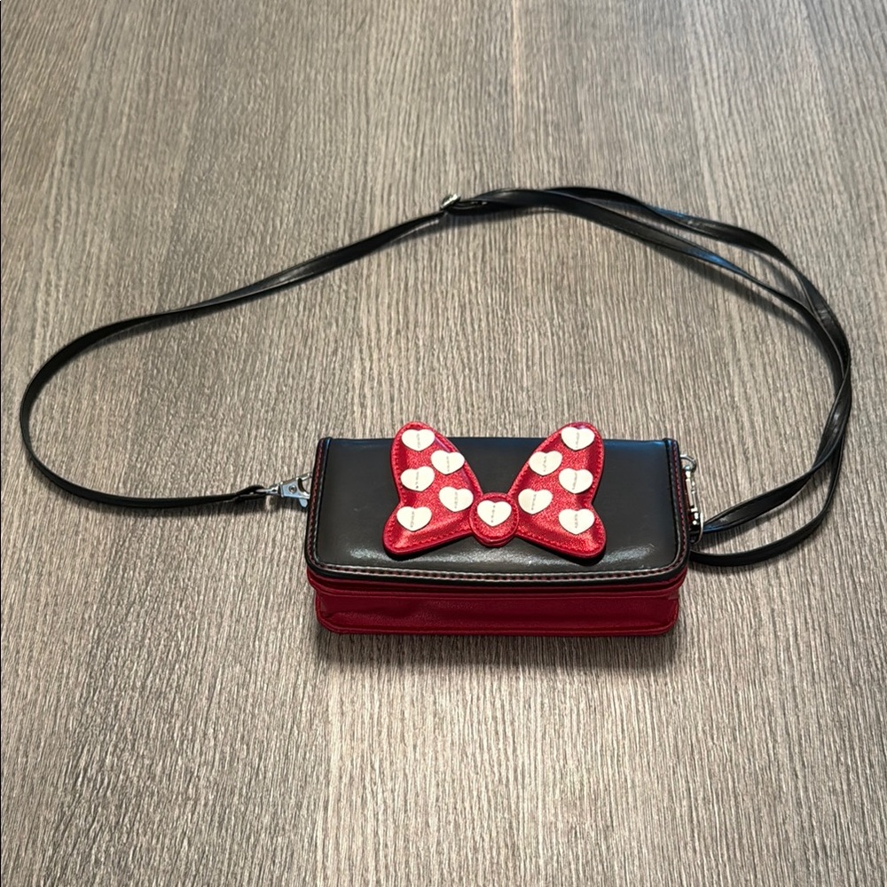 Disney Red and Black Minnie Mouse Bow Bag